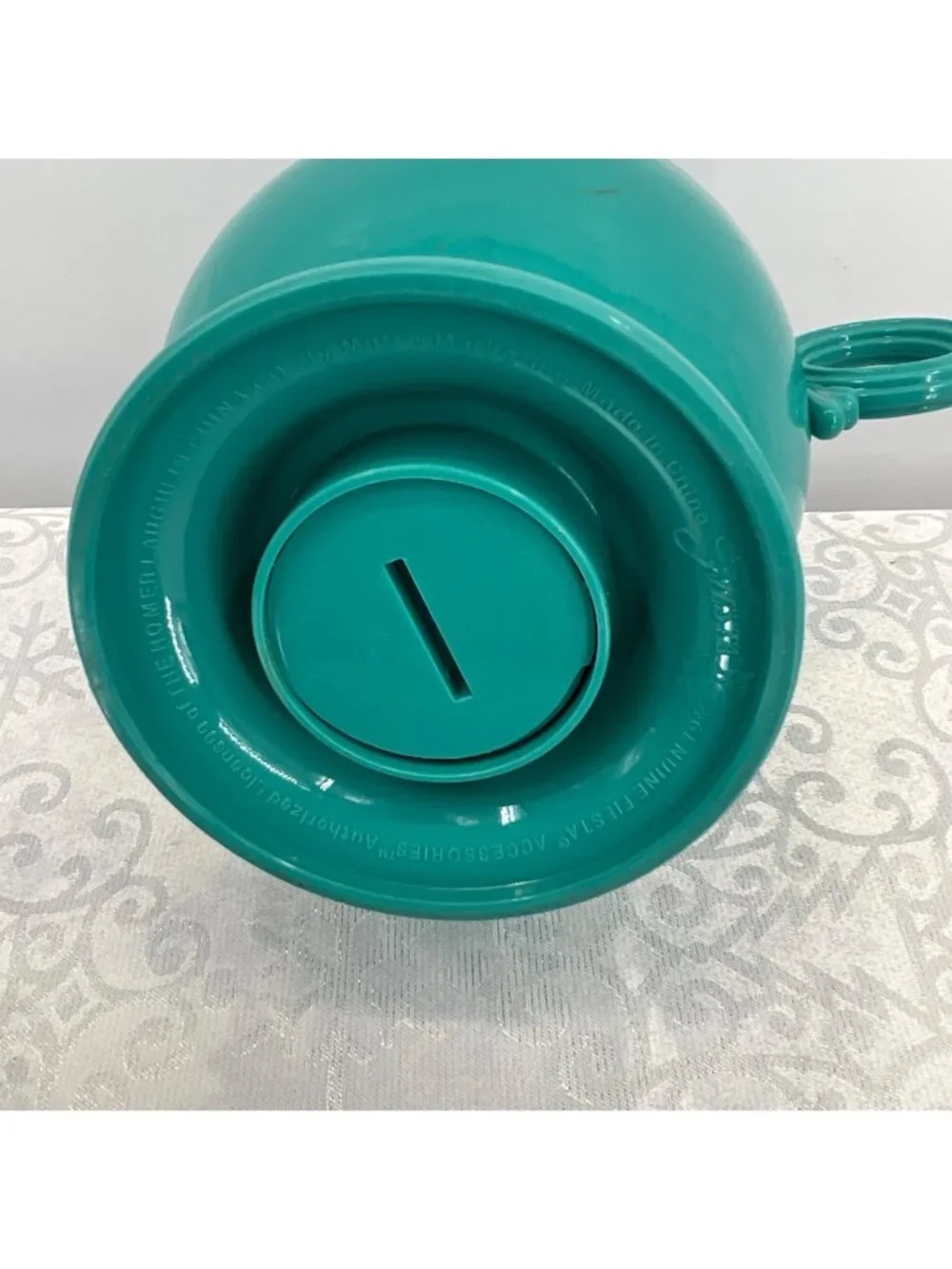 Fiesta‎ Teal/Aqua Thermal Insulated Plastic Teapot Stainless Interior